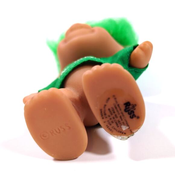 VTG Russ Troll I LOVE THE IRISH 3" Doll St. Patricks Day Green Hair Sunglasses - Picture 4 of 4